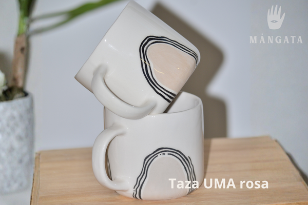 taza ceramica UMA rosa
