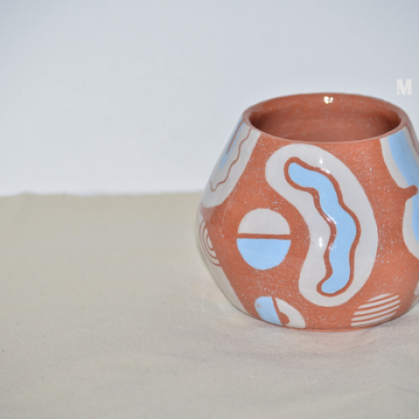 florero terracota ceramica