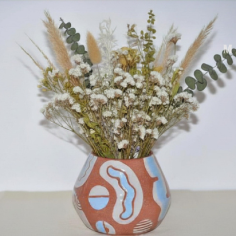 florero terracota ceramica