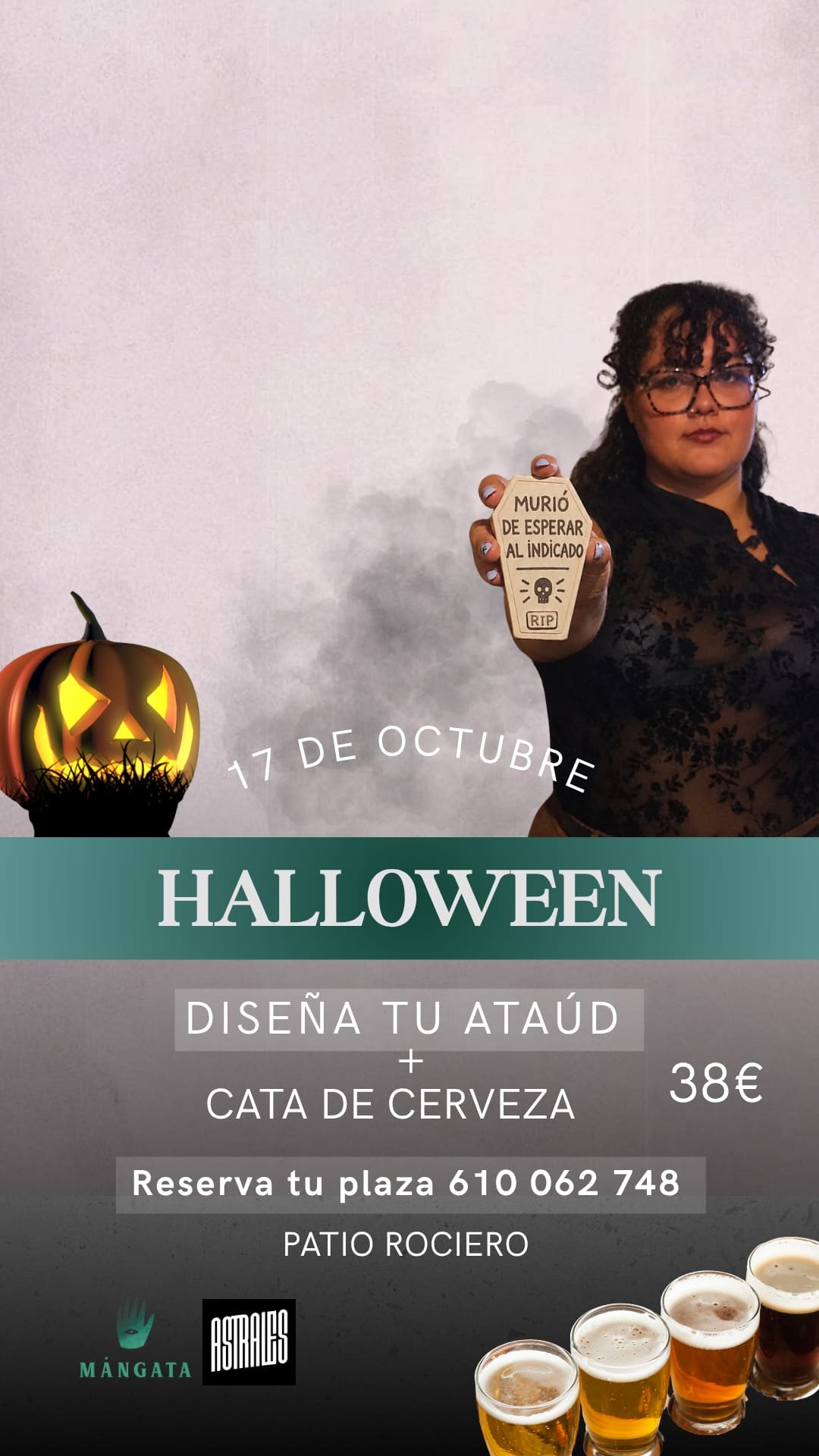 taller Halloween y cata de cerveza